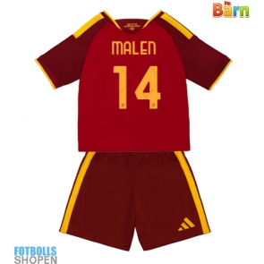 Billiga AS Roma Donyell Malen #14 Hemmatröja Barn 2026-27 Kortärmad (+ Korta byxor)